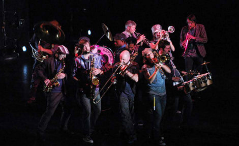 Musicians performing at Bang on a Can Fest.