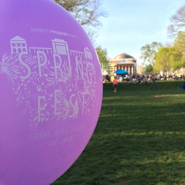 Springfest at UVA is fun.