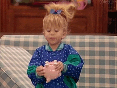 keep emergency money in a piggy bank