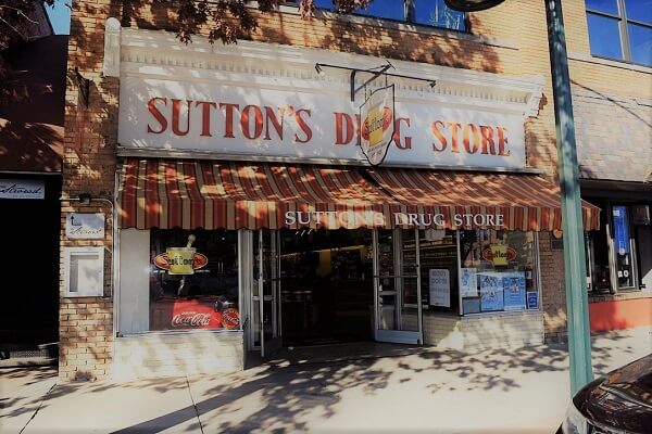 sutton's drug store on franklin street