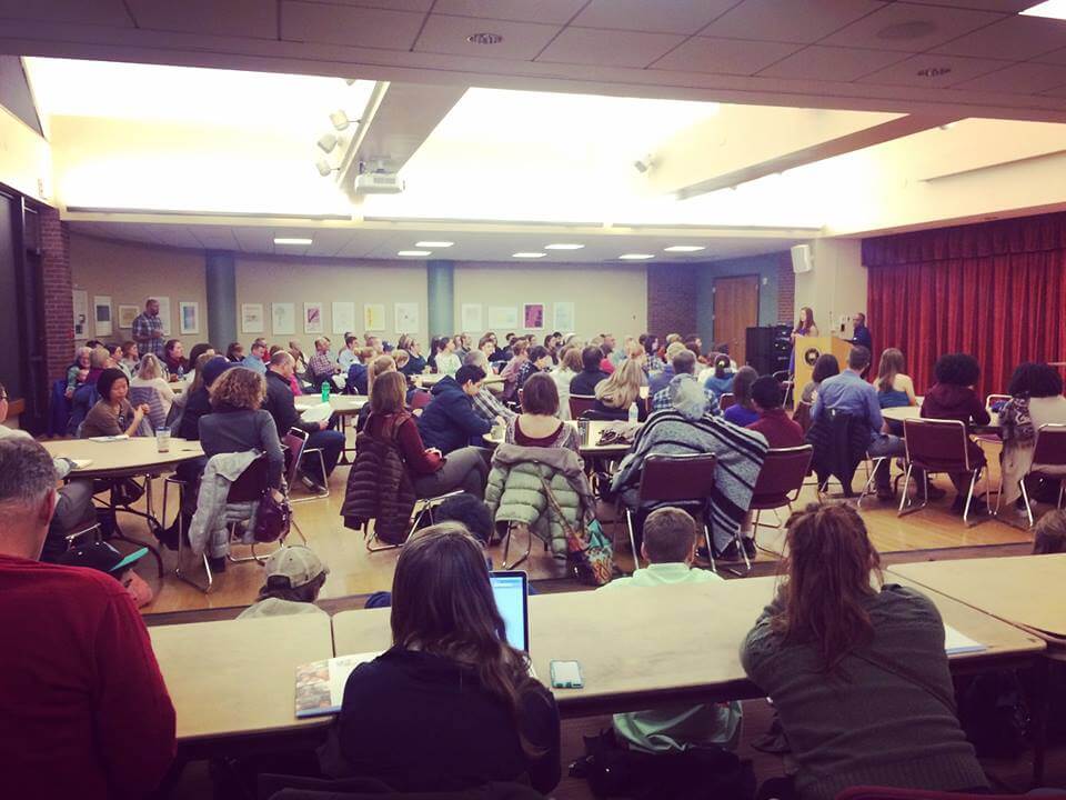 Colorado Springs community members gather for refugee assistance training with Lutheran Family Services. 