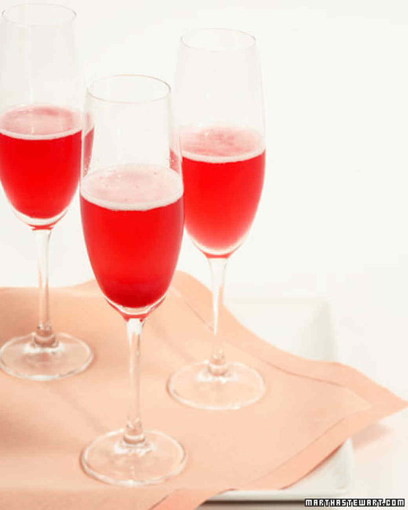 Galentine's Day champagne cocktail