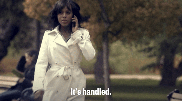 Olivia Pope handles the situation