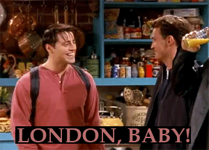Joey from Friends excited to go to London
