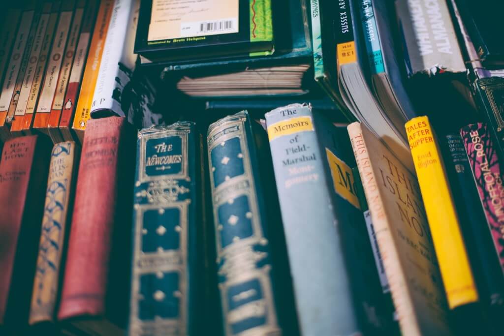 stacks of books