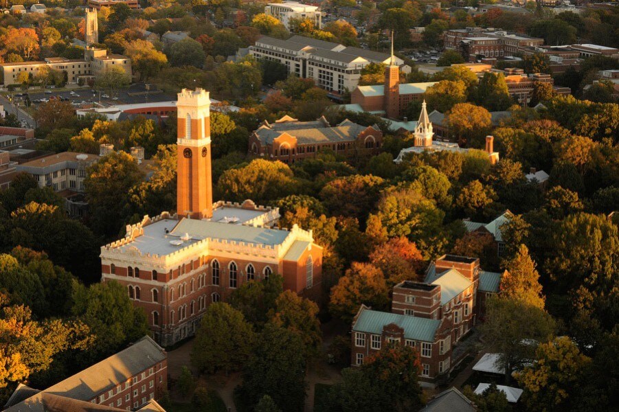 Vanderbilt University is right by Nashville