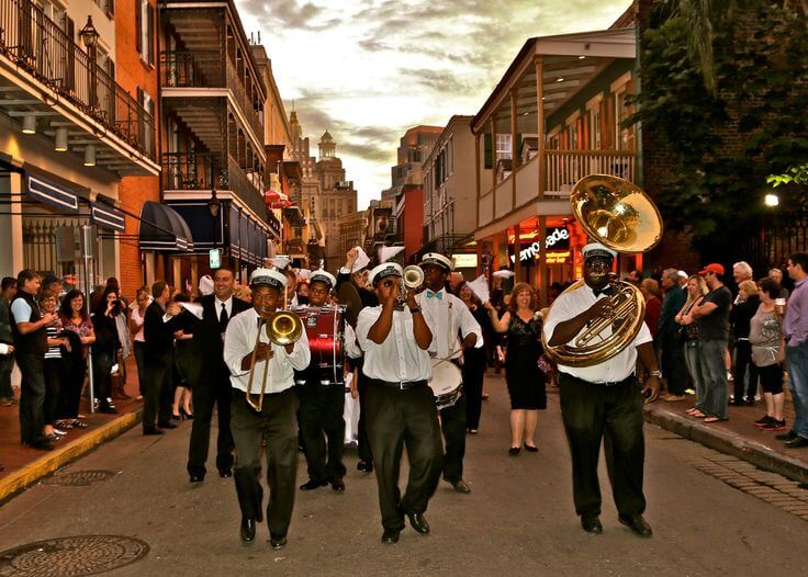 second line in New Orleans