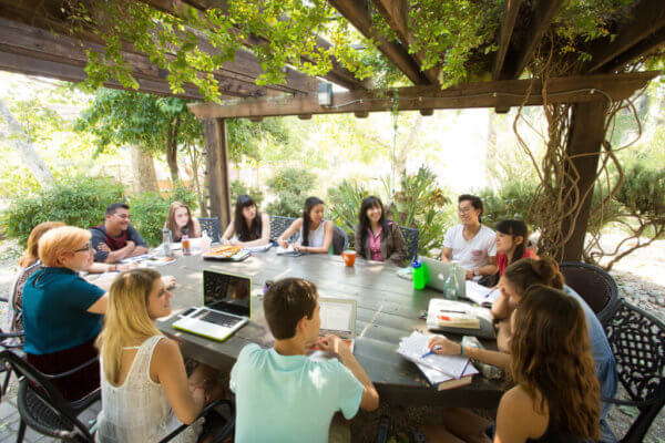 outdoor classroom for humanities degree