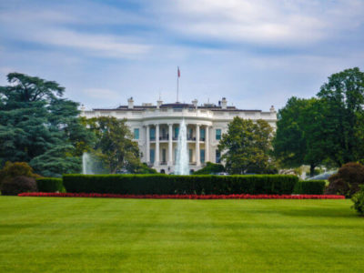 The White House, home of the executive branch: the president and cabinet positions