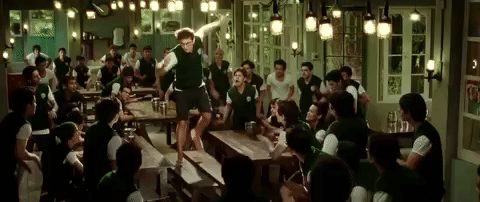 dancing on tables gif