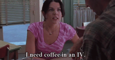 students drink coffee like Lorelai Gilmore during midterms at ucla