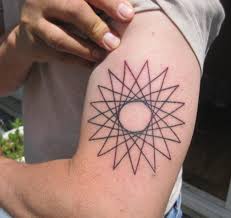 seventeen point star tattoo 