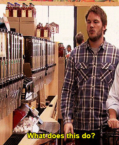 Andy Dropping Coffee Grounds Everywhere parks and rec