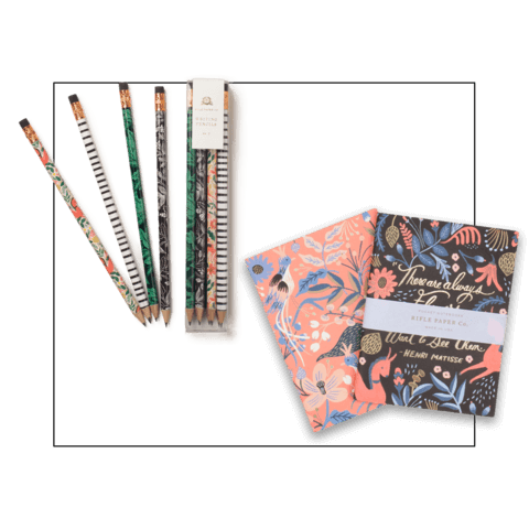 pencils and notebooks creative gifts for girlfriend