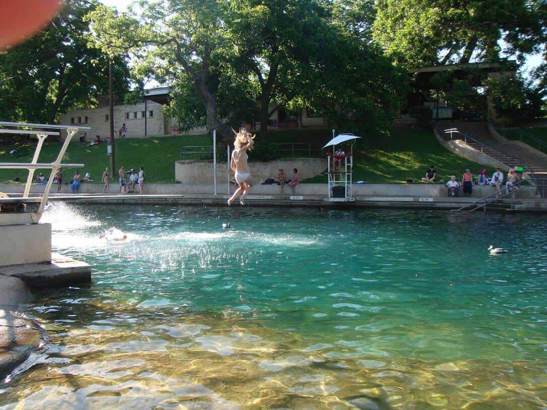 barton springs pool free fun in austin