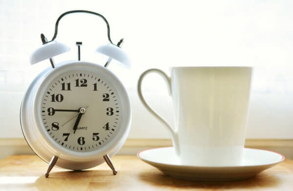 Clock and Coffee Picture