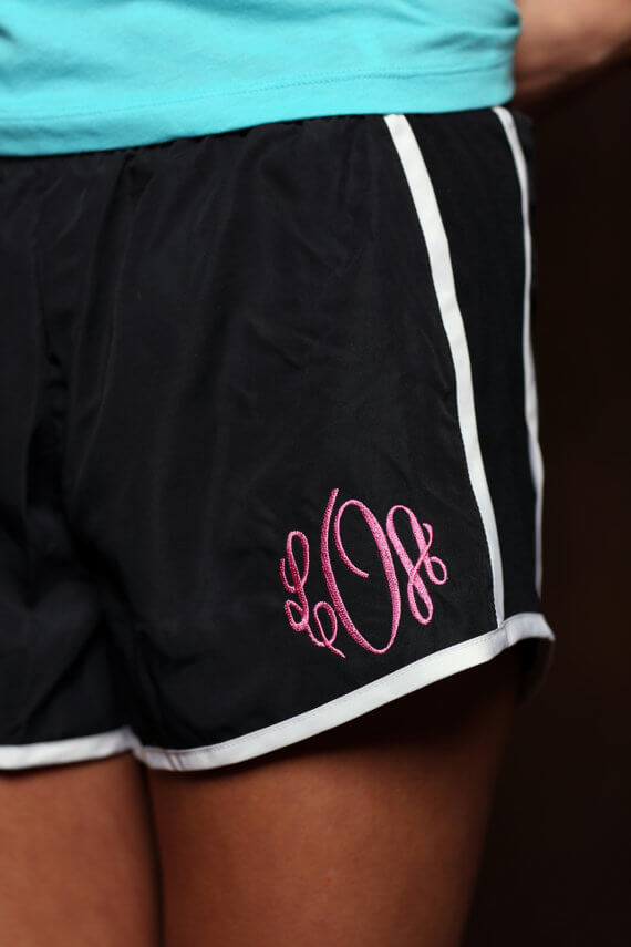 monogrammed gifts running shorts