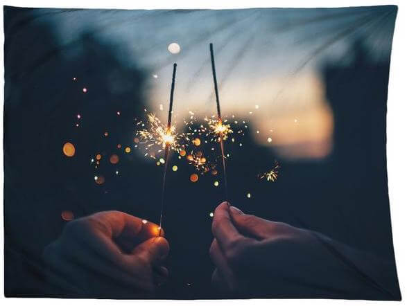 sparkler tapestry