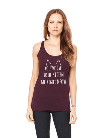 cat kitten racerback tank