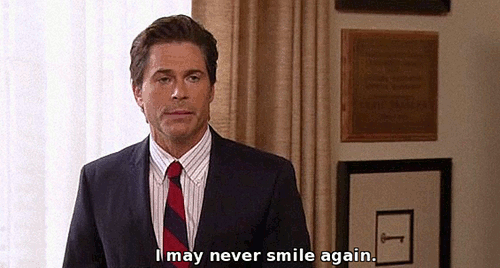 best tinder profile i will never smile again gif
