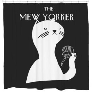 mew yorker shower curtain