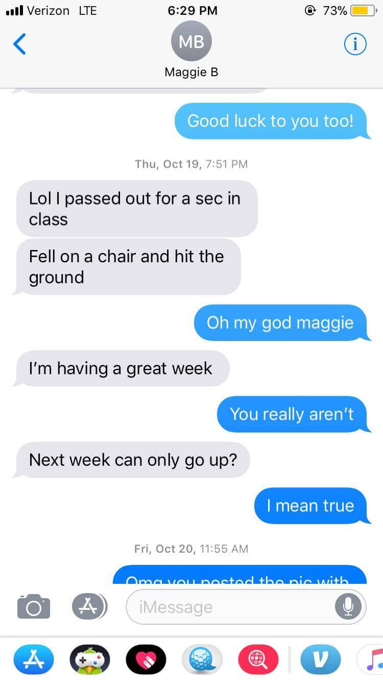 funny texts bad week