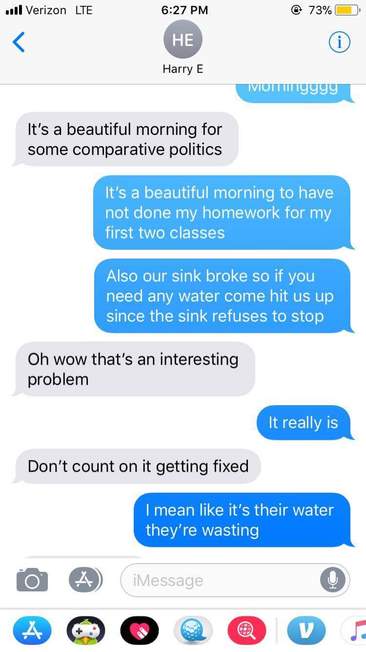 funny texts professor