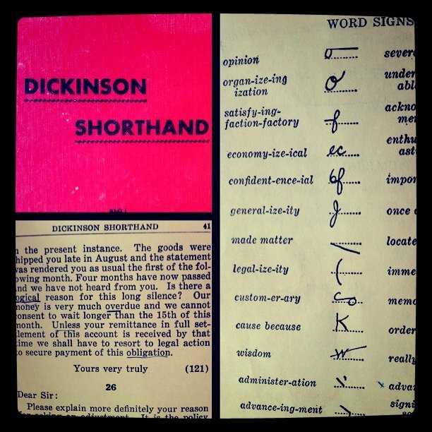 shorthand writing