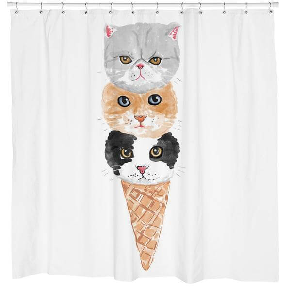 kitty cone shower curtain what should I ask for Christmas