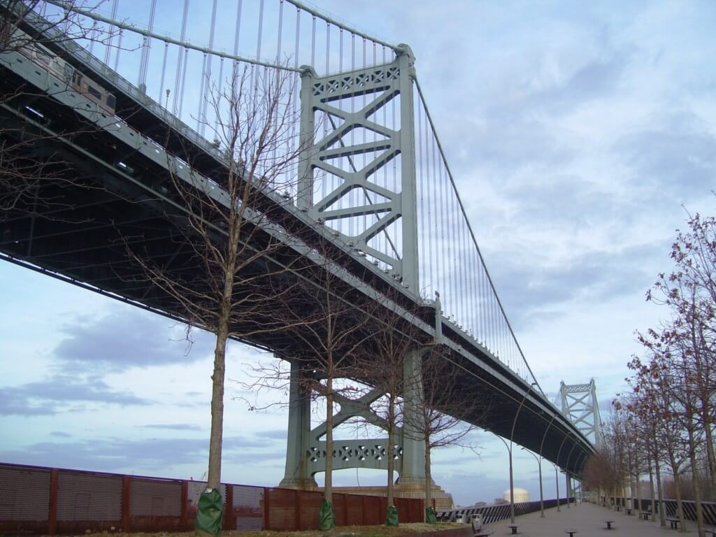 Ben Franklin Bridge Race Street Pier things to do in philadelphia