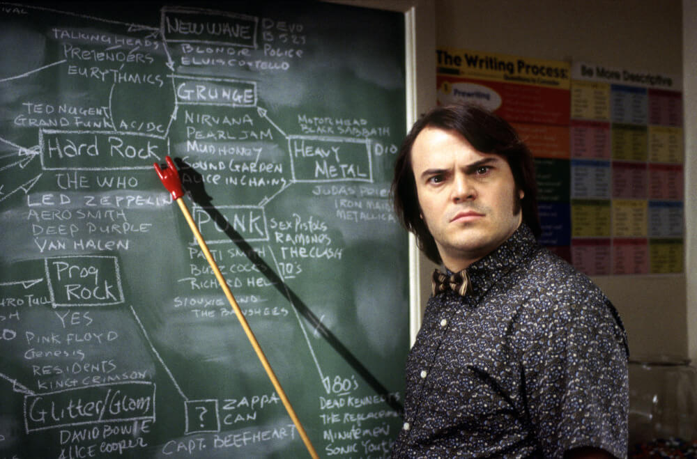 Jack Black teaching school of rock osu general education classes