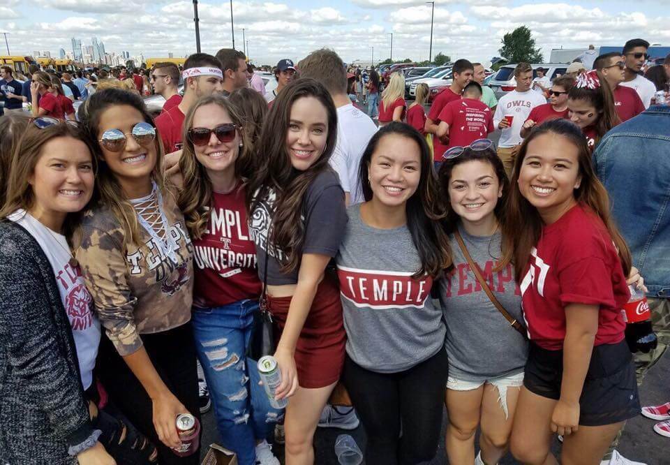 decked out tailgate at temple university
