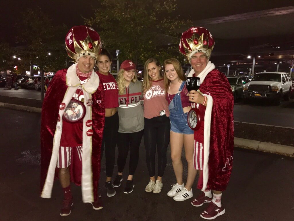 temple kings tailgate at temple university