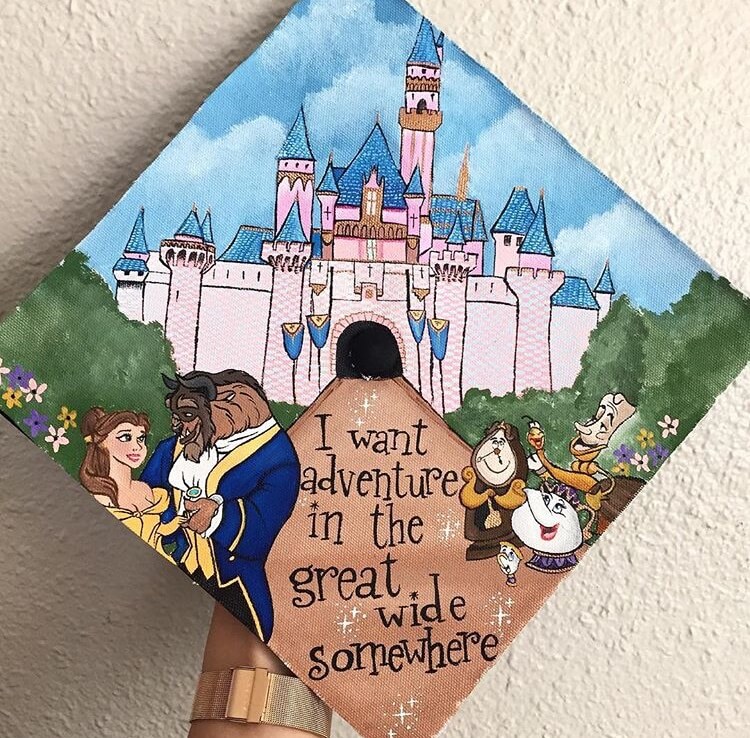 belle graduation cap ideas