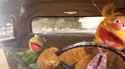 Muppets driving