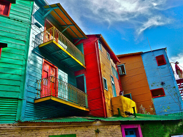 Colorful houses in La Boca