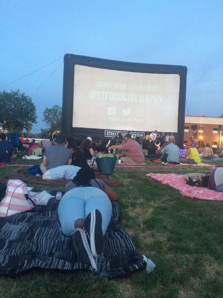 street food cinema outside movie 