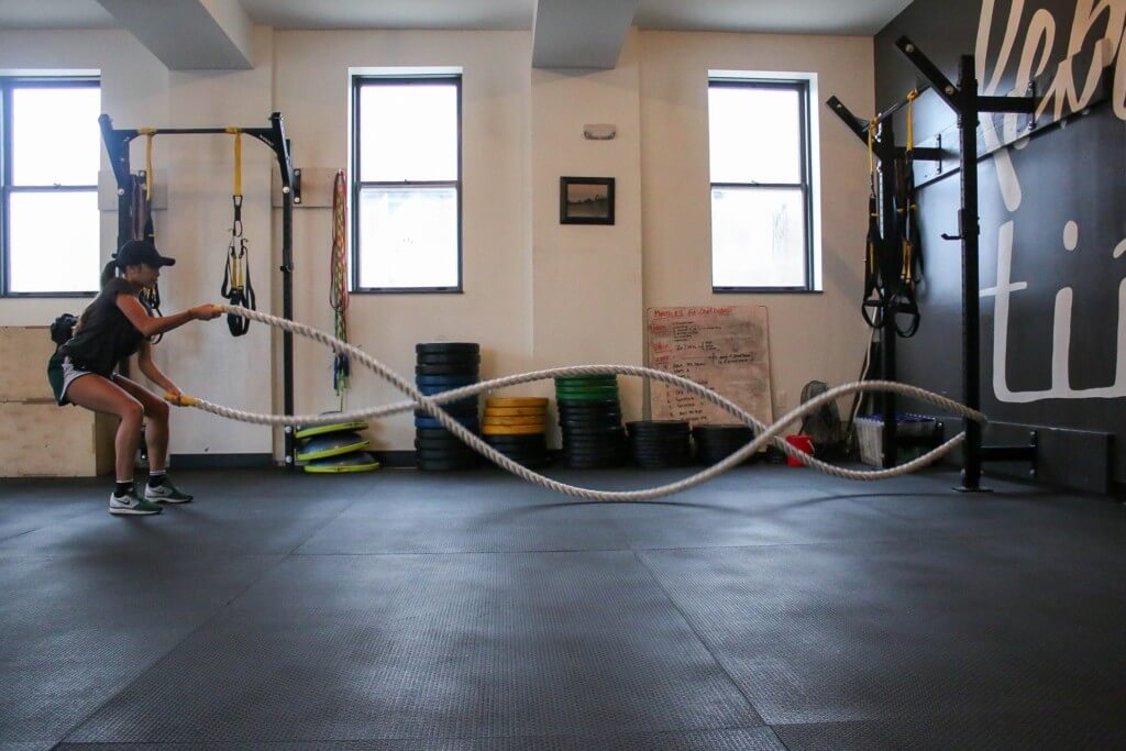 woman at the gym 