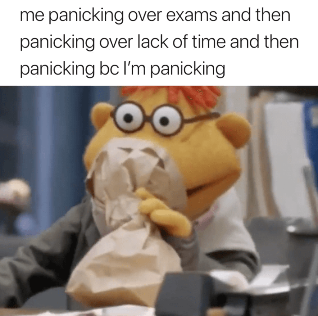 finals week memes panic over panic