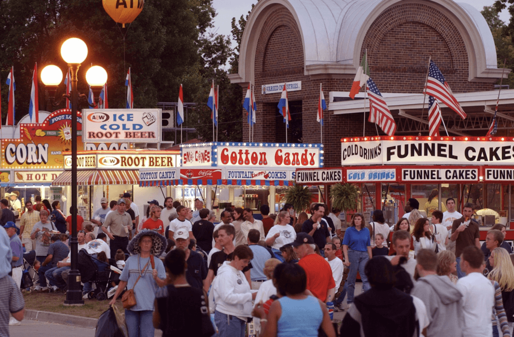 Food Vendors and Patrons at the Iowa State Fair