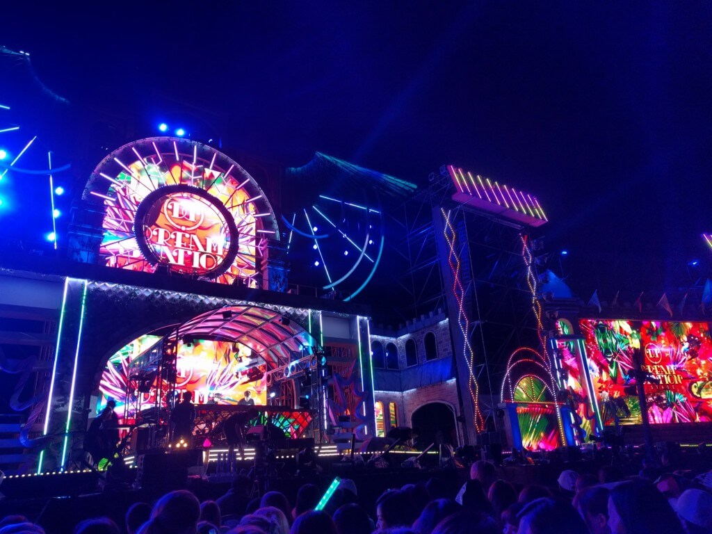 music festival stage