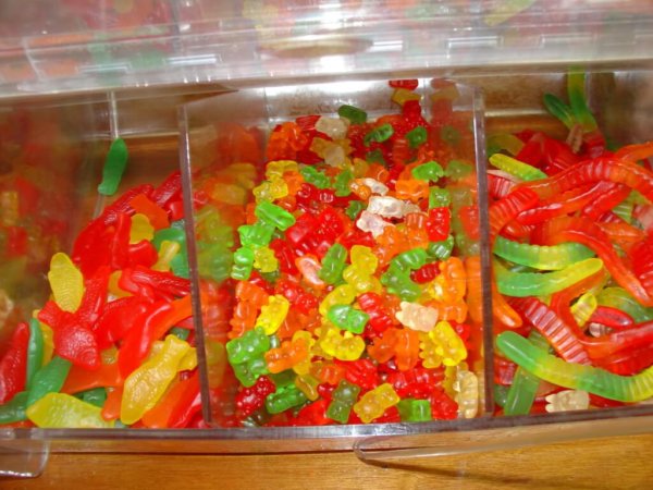 Gummy worms that can be used in Gifts that Say “I Love You” For Him