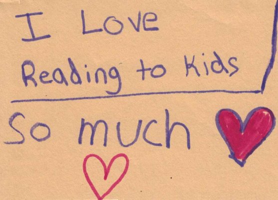 Reading to Kids note from kid