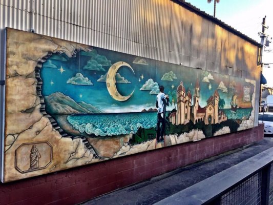 street art at The Funk Zone in Santa Barbara