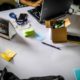 A picture of a messy desk, failure