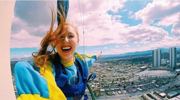 jumping off stratosphere tower