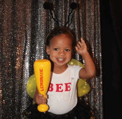 bee-yonce shirt and a "lemonade' bat halloween costume