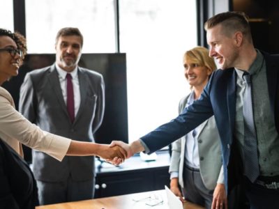 People shaking hands