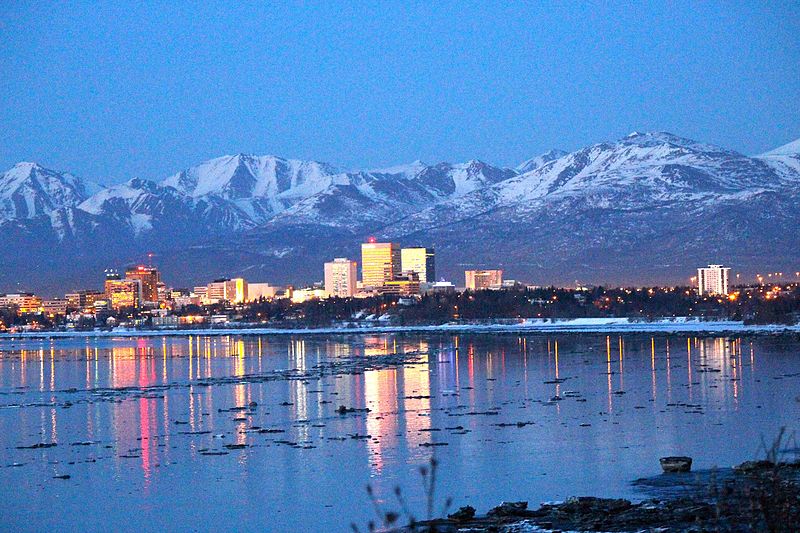 university of alaska at anchorage best colleges for skiers mountain and city skyline