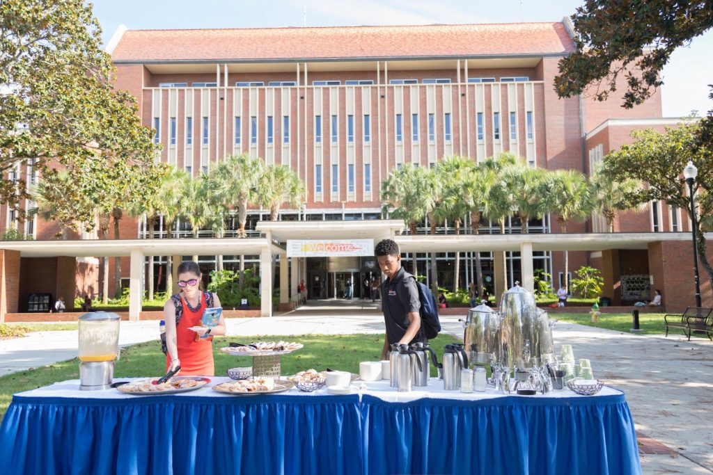 University of Florida quirks tabling food